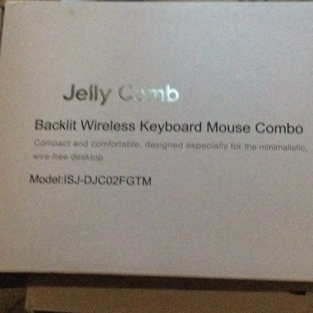 Jelly Comb Blacklit Wireless Keyboard and Mouse Combo